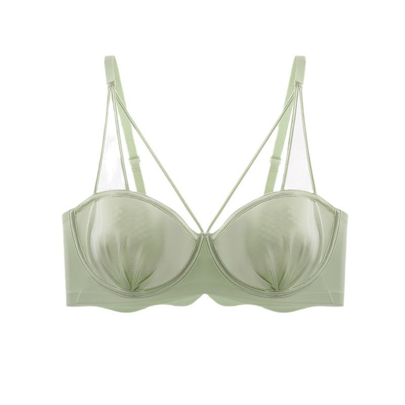 Pure Desire Style Thin Underwear Large Chest Small Chest Soft Ring Up To Shape Breast Seamless Bra