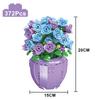 Creative Moc Red Rose Vase Plants Model Building Blocks Romantic Classic Flowers Bouquet Potted Bricks Toys Valentine's Day Gift