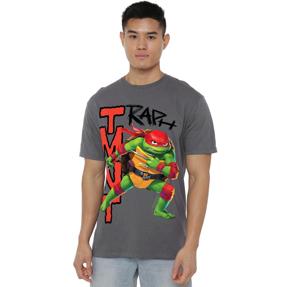 Tmnt Mutant Mayhem Raph T-Shirt S-4XL Charcoal XXXXL