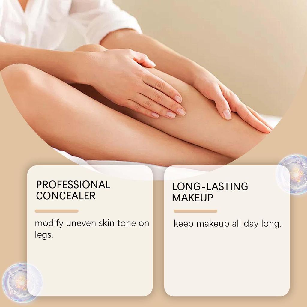 OCEAURA Skin Tone Leg Concealer: Lightweight, Non-Sticky, Natural Even Coverage Foundation Cream