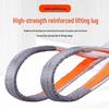 Thickened Flat White Double Buckle Lifting Sling, 5 Ton/3 Ton Capacity for Overhead Cranes and Forklifts