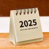 2Pcs 2025 Desk Calendar Mini Desktop Standing Flip Calendar Portable School Stationery Learning Planner Pocket Calendar