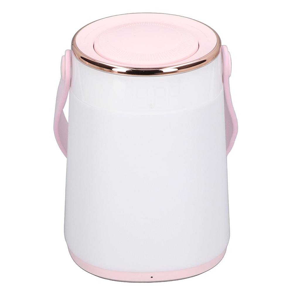 Nursery Night Light Stepless Dimming Temperature Clock Display USB Rechargeable Bedside Lamp