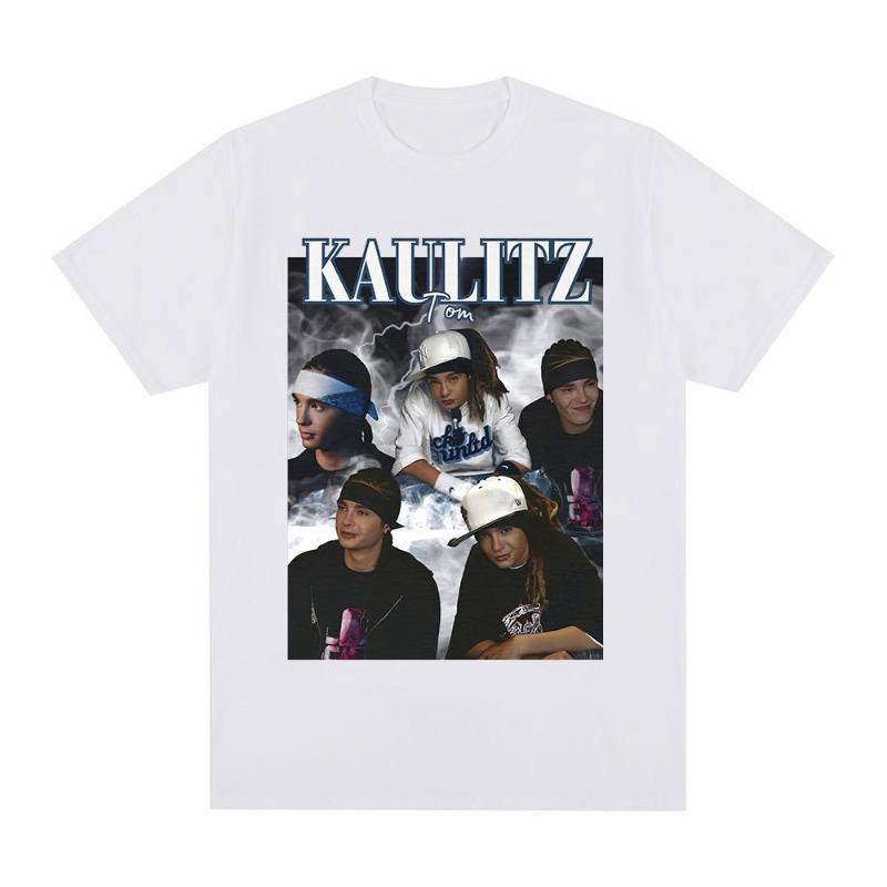 Rock Band Tokio Hotel Tom Kaulitz Graphic T Shirt Men Anime Summer Personality Casual 100% Cotton Short Sleeve T-shirt