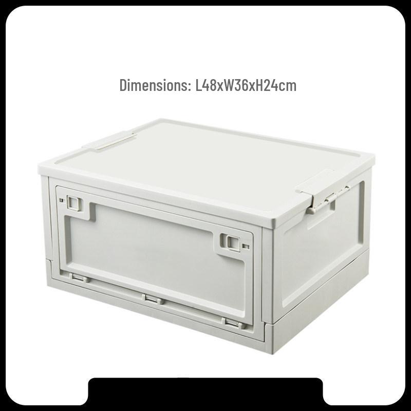 Black Outdoor Camping & Storage Folding Box - Industrial Style for Car Trunk