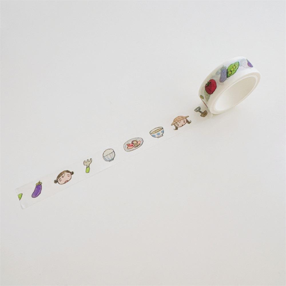 Tearable Washi Tape Cartoon Pattern Journal Tape Creative DIY Craft Tape Journaling