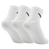 Men's Socks, Quick-Drying Breathable Basketball Socks, Short Socks Three-Pair Pack SX7677-100 White XL