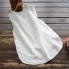 Vintage Tanks Tops Frauen Sommer Ärmellose Bluse Floral Bedruckte Hemd Casual Baumwolle Leinen Blusas Weibliche Lose Westen Robe