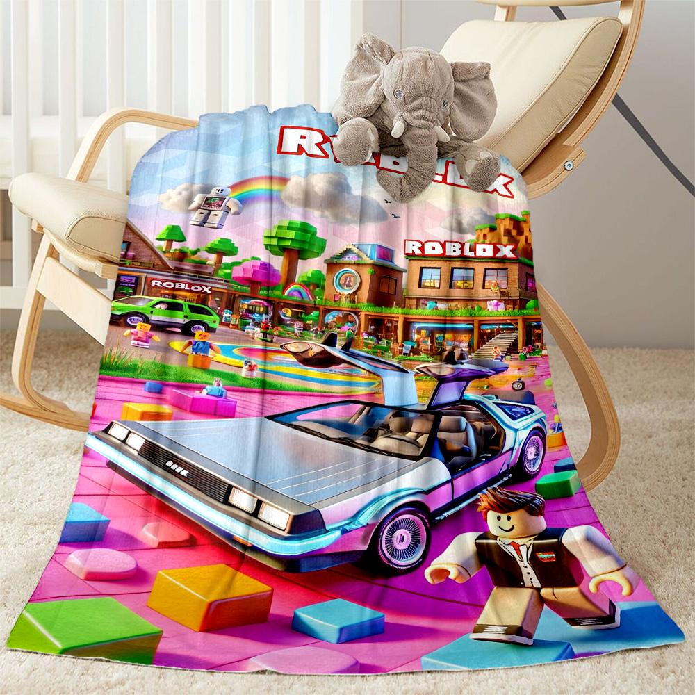 Roblox 185 Blanket Comfortable Perfect for Bed Office Chair Couch All-Season Use Modern Perfect Gift for Relatives and Friends