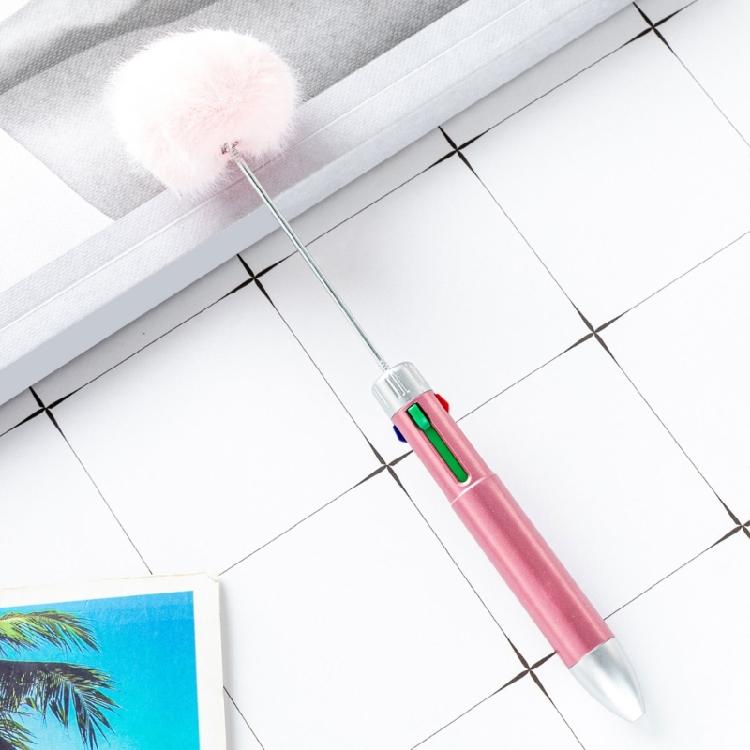 Multicolor Pen Ballpoint Beadable Retractable Ballpoint Pen 4 Color in 1 Ballpoint Pen Retractable Multicolor Pen