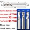Guiyang Xiaohe DHZ High-Speed Steel 2/3/4-Flute Milling Cutter