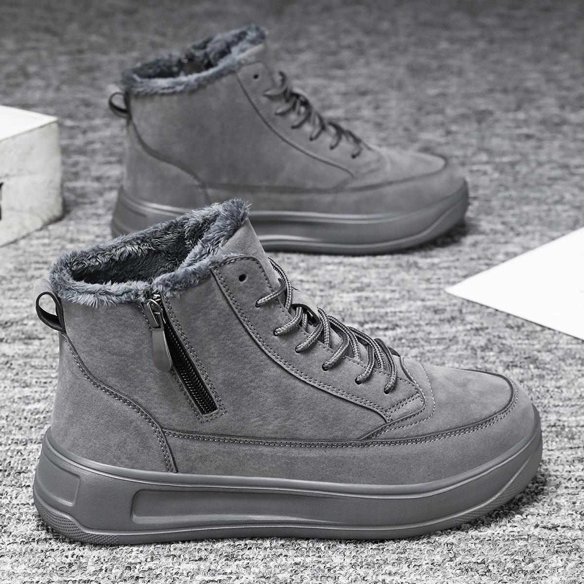 

ТУИНАНЛЕ Высококачественные зимние снежные ботильоны Женская теплая обувь с хлопковой подкладкой Ботильоны Мужская обувь 43