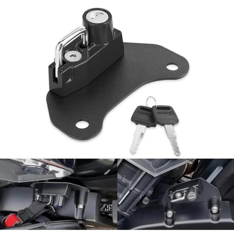Motorcycle Anti-theft Security Helmet Lock With 2 Keys Black Parts For Indian Scout Sixty 2015-2021
