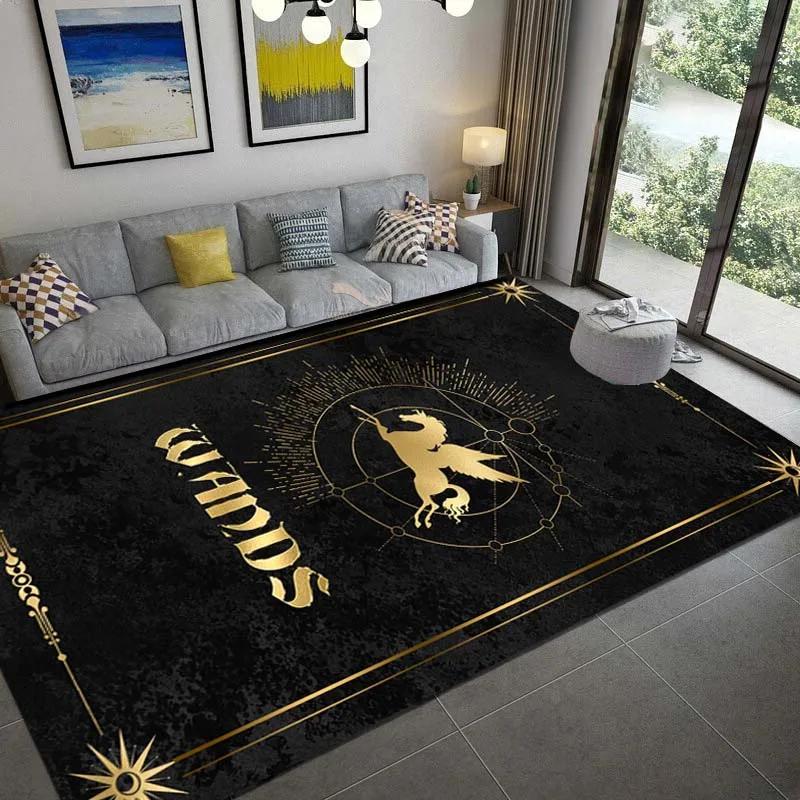 Tarot Witch Gothic Eyes Print Carpet for Living Room Home Decoration Sofa Table Large Area Rug Bedroom Bedside Floor Mat Gift