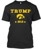 Trump 2016 Black Hawkeyes T-Shirt Size S To 4XL