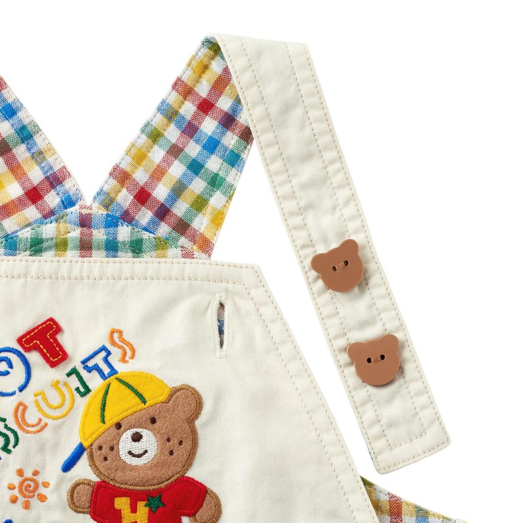 HOT Length Overalls for Boys and M [MIKIHOUSE BISCUITS] 6/8 Girls, Kids' Clothing, White, (80-90cm), 72-3301-495