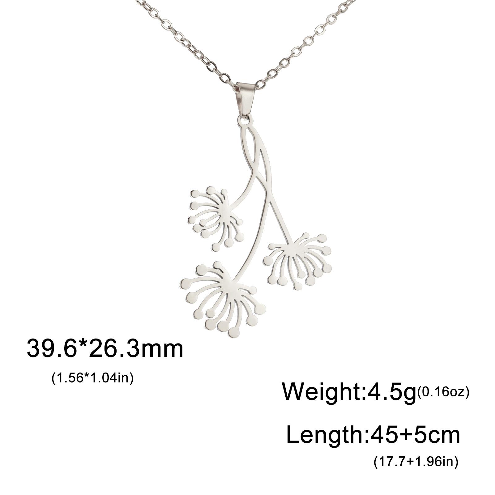 Cazador Dandelion Flower Pendant Women s Necklace Girl Choker Neck Chain Jewelry Wedding Birthday Gift Wholesale 2026 New In 45-50cm