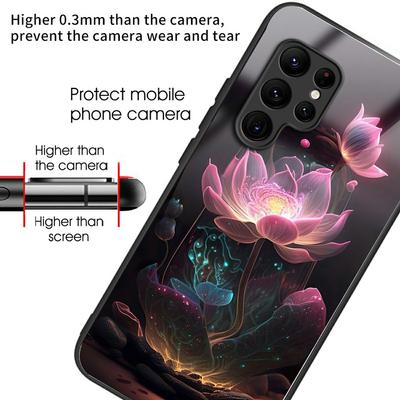 Pro Samsung Galaxy S25 Ultra Pouzdro Tvrzené Sklo Zadní Kryt s Potiskem Vzoru