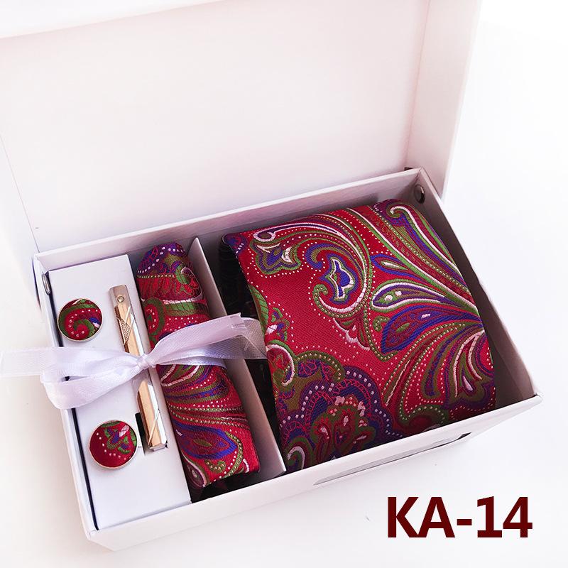 Polyester Business Executive Men'S Tie 6-Piece Gift Box Tie