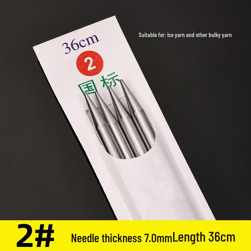Three Swallow Stainless Steel Knitting Needles Set for Handmade Scarves and Sweaters