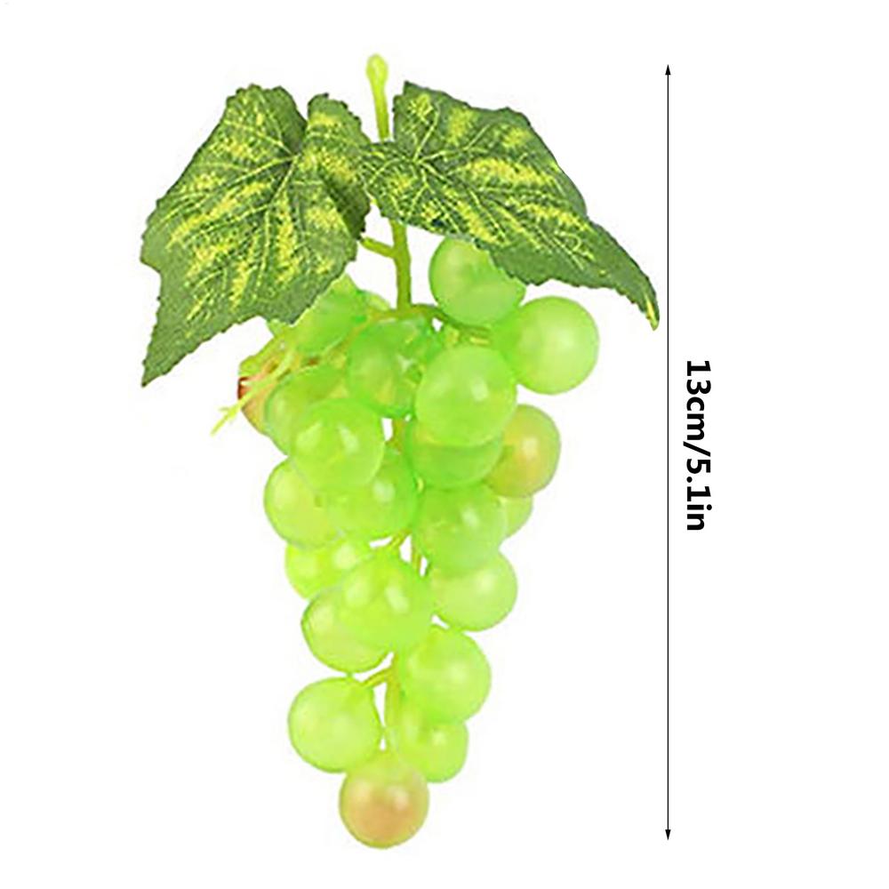 

Fake Grapes Bunches Black Purple Green Grapes with 18 Pieces Grapes Fake Grape Bundles with Multiple Colors Artificial Grapes as shown
