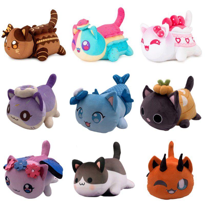 Meemeow Aphmau Cat Plush Toy Stuffed Animal Doll Xmas Gift For Kids