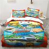 Neues 3D Cartoon Octonauts Bettwäsche-Set Gedrucktes Bettwäsche-Set Mit Kissenbezug Bettdeckenbezug Weich Queen King Size Bettwäsche Zuhause