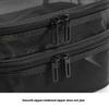 Double Layer Zipper Mesh Toiletry Bag Portable Travel Nylon Makeup Cosmetics Storage Organizer