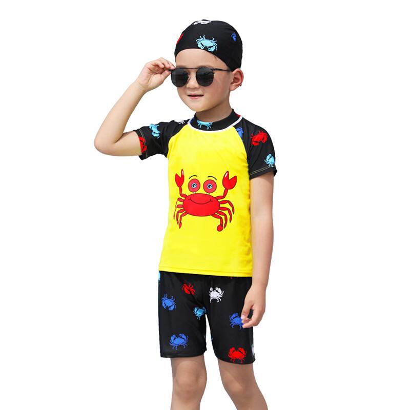 Kids  Cartoon Print Split Swimsuit Set 2XL (125-135cm)