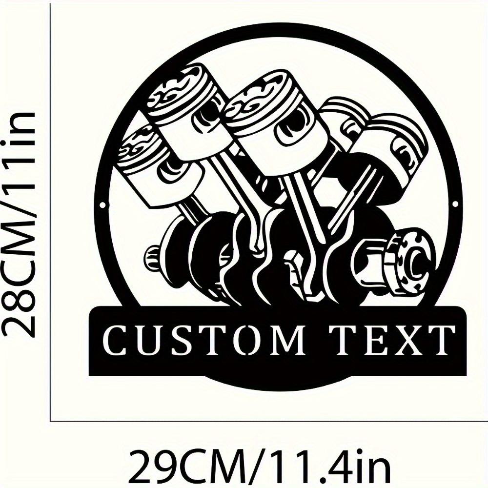 

Unique Handcrafted Antique Metal Wall Art Personalizable Made to Order Home Garage Decor
