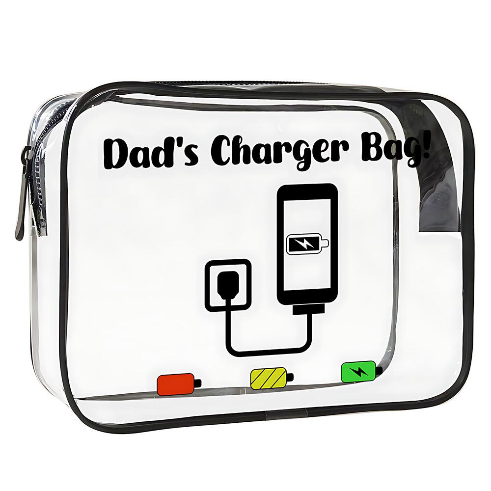 Transparent Casual Handbag for Men & Women - Foldable Lightweight Travel Toiletry Organizer with Zipper Closure & Carry Handle