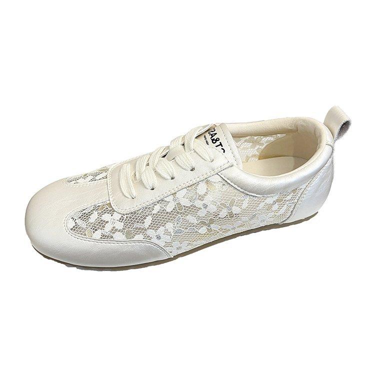 Cowhide version |~ Inner height increase German training shoes women's 2025 new summer versatile retro Forrest Gump shoes casual white shoes