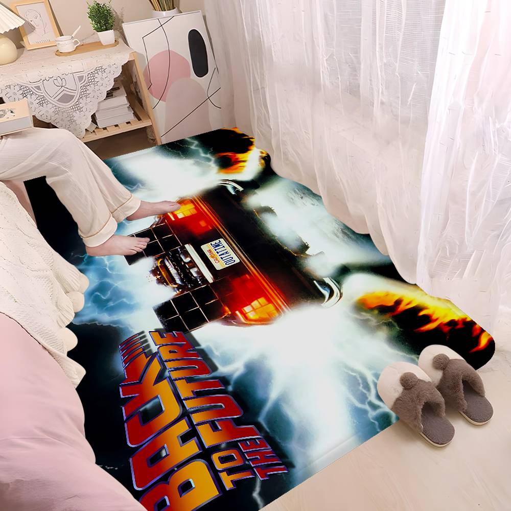 B-Back To The Future Entrance Door Mat Washable Non-Slip Living Room Sofa Chairs Area Mat Kitchen Welcome Doormat