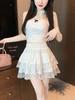 Women's 2026 Ballet Style Lace Trimmed High-Waisted Summer Layered Fluffy Short Skirt