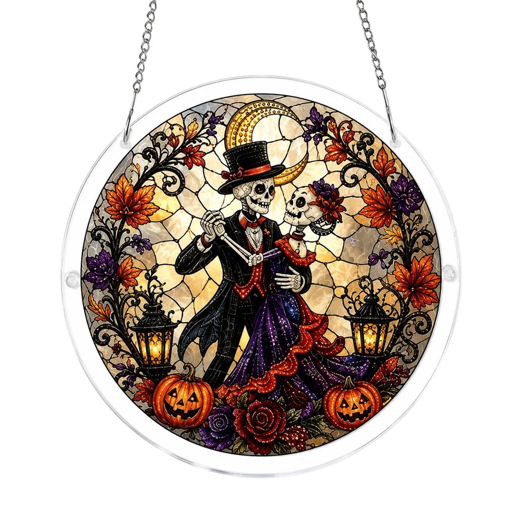 Halloween Acrylic Flat Puzzle Suncatcher Kit for Window Decor DIY