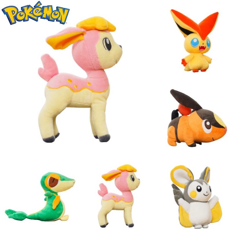 Adorable Pokémon Victini Snivy Deerling Tepig Plush Toy Soft Squishy