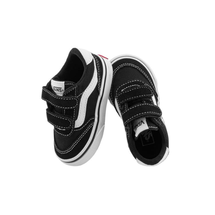 Vans Comfortable Casual Durable Low-Top Walking Shoes Baby Shoes Black VN000D7XBA2