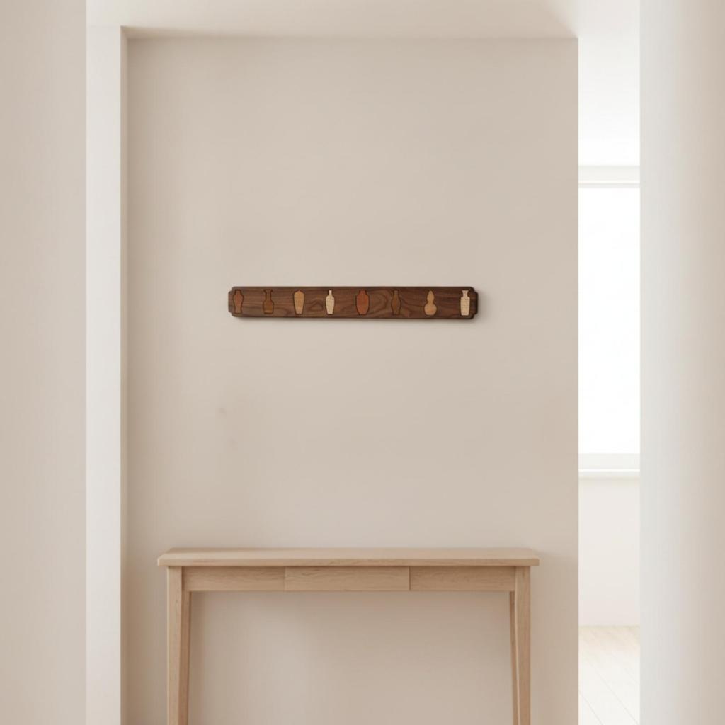 Wall Coat Rack with Folding Hanging Pegs Space-Saving for Entryway, Hallway