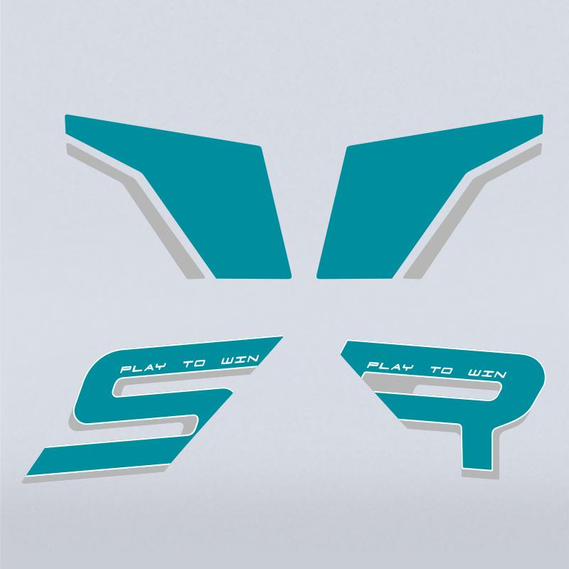 For 2025 CFMOTO 750SR-S Fixed Wing Stickers 3M Adhesive High-Density Vinyl Precision-Cut Anti-Slip Mod Parts