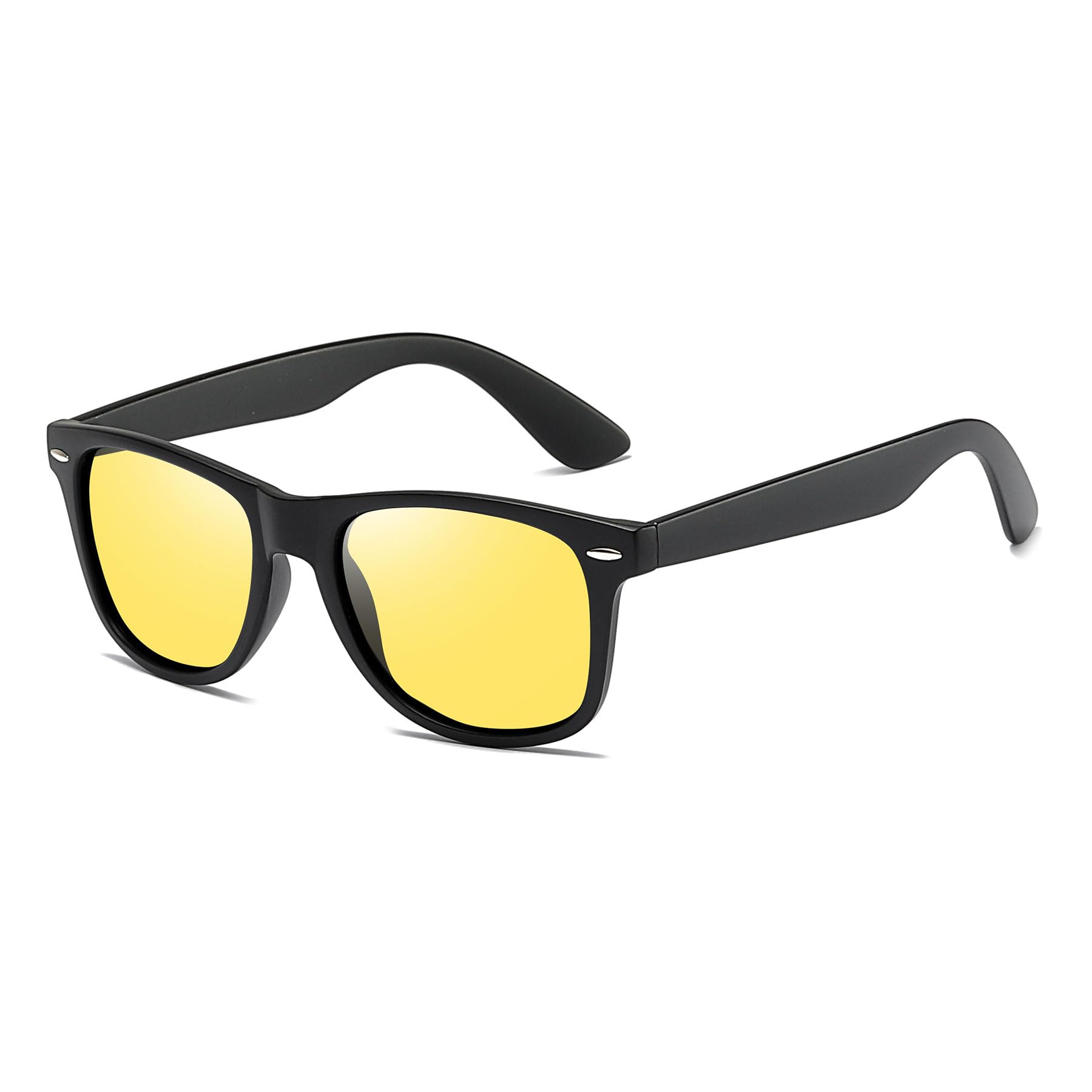 

Rimerakea Night Sunglasses for Men and Wellington UV400 Sun for Driving Women, Yellow, Style, Protection, Protection,