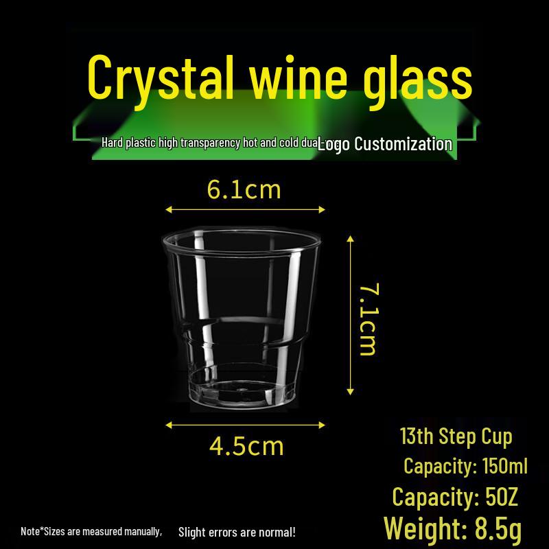 Handun 150ml Thickened Hard Plastic Disposable Cups