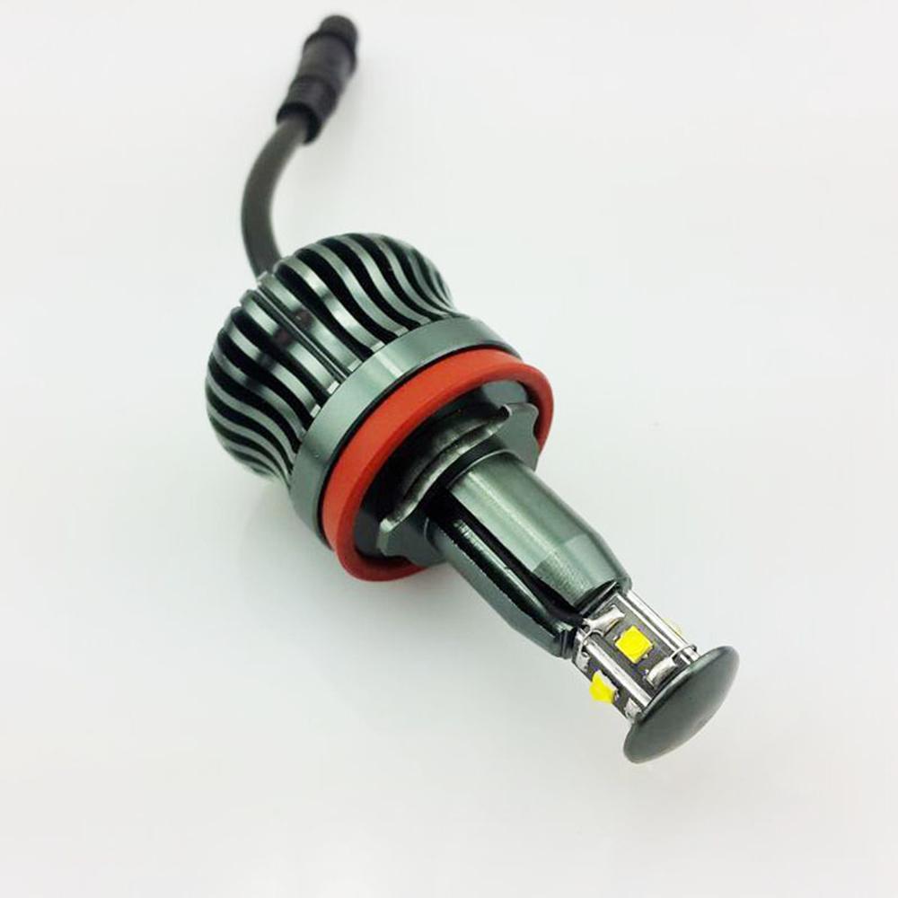 2X 20W H8 Angel Eye Halo Ring נורות LED עבור BMW E92 E93