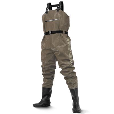 PYKES PEAK Fishing Waders, Radial Sole, Chest-high, Surf Style, 2 Types To Choose From, Fully Waterproof, PVC, Non-sticky Interior.