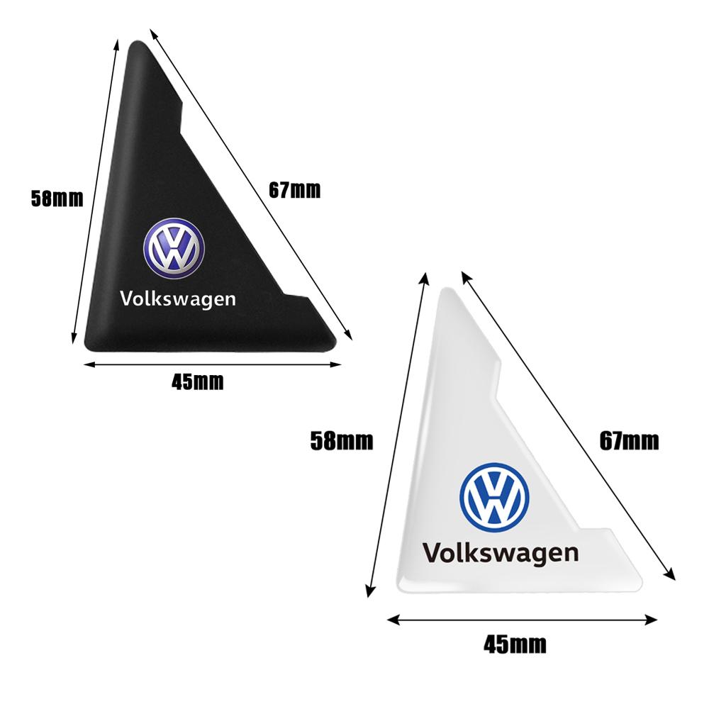 T27Car Door Corner Covers Stickers Anti Scratch Protection Decals For Volkswagen Golf Rline Passat GTI Lavida Sagitar Jetta Tiguan