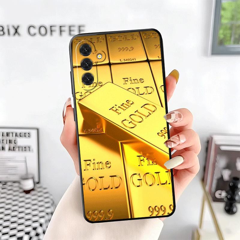 Fine Gold Pattern Printing Soft Phone Case for Samsung A17 A37 A57 A16 A26 A36 A56 A15 A25 A35 A55 A14 A24 A34 A54 A13 A23 A33 A