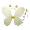 Scintillante Carina Sognante Fata Principessa Angelo Bacchetta Farfalle Ala Cerchietto Festa di Compleanno Halloween Cosplay Costume Accessorio