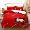 Kawaii Pucca Bedding Set Single Twin Full Queen King Size Bed Set Adult Kid Bedroom Duvetcover Sets 3D Print Anime Bed Sheet Set