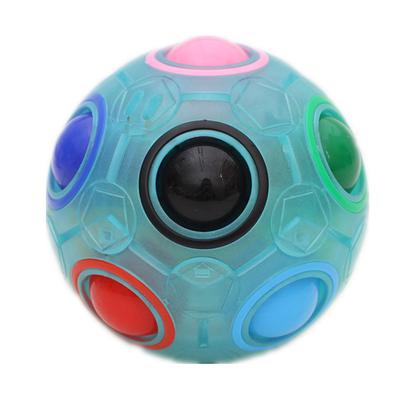 Rainbow Ball Puzzles Spheric Magic Cube Toy Adult Kids Plastic Creative Football Learning Educational Toys Gifts For Children