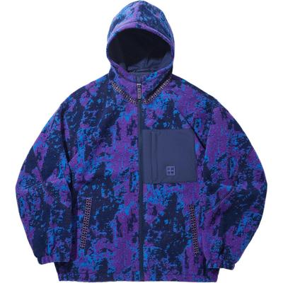 Li Ning Kapuzen-Reißverschluss Lockerer Print Warme Jacke Herrenjacke AFDVC75-3