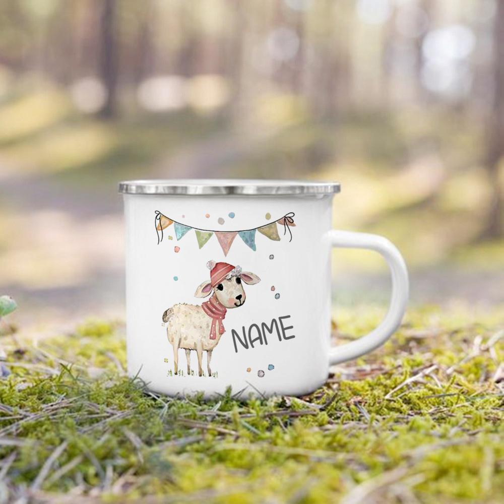 Personalized Mug for Kids Hot Chocolate Custom Animal with Name Mug for Boys Girls Handle Cup Birthday Party Favors Child's Gift